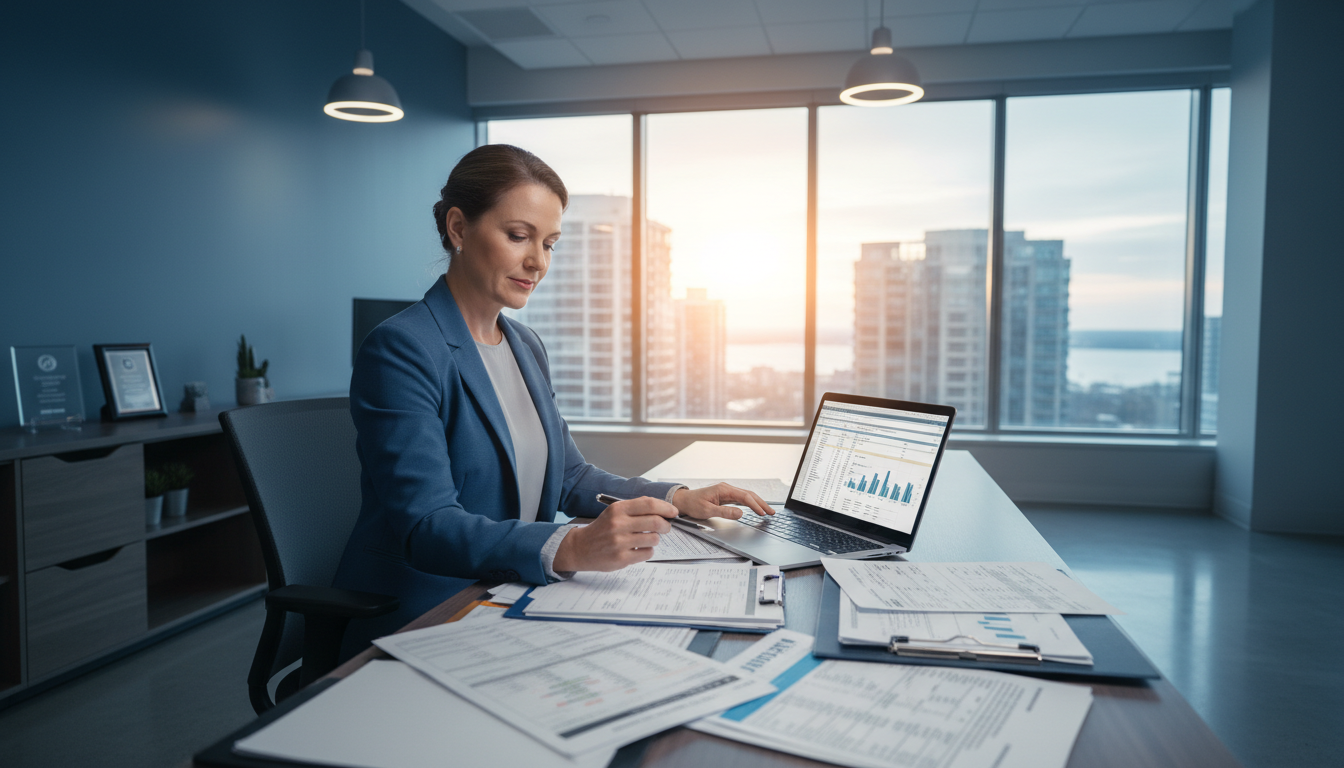 Professional CPA accountant at desk in Mississauga Ontario - Pathak Professional Corporation